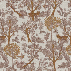 Printed Half Panama ARBOISIE Ecru / Brown